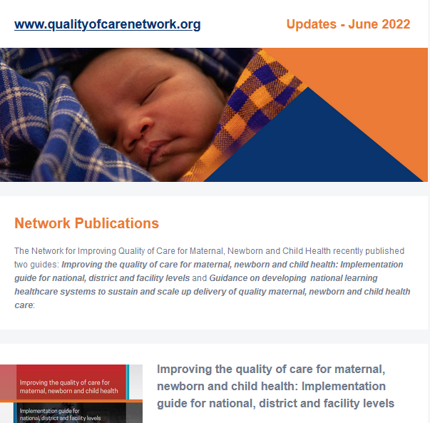 Quality of Care Network Updates - June 2022