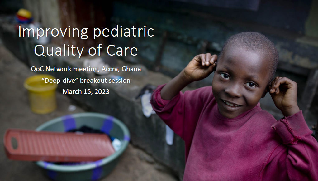 Improving pediatric quality of care 